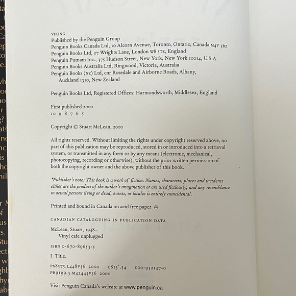 Vinyl Cafe Unplugged by Stuart McLean - hardcover Book - Picture 7 of 15